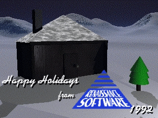 Renaissance Software 1992 Holiday Postcard
